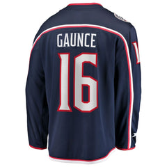 Brendan Gaunce Columbus Blue Jackets Fanatics Home Breakaway Jersey - Navy Jerseys