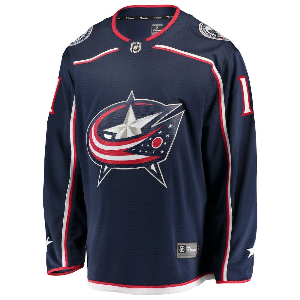 Miles Wood Columbus Blue Jackets Fanatics Home Breakaway Jersey - Navy Jerseys