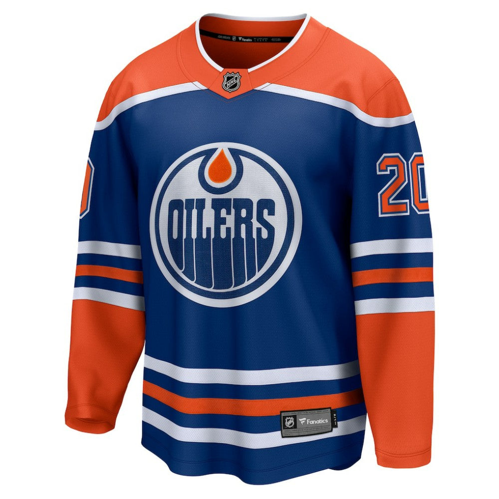 Curtis Lazar Edmonton Oilers Fanatics Home Breakaway Jersey - Royal Jerseys