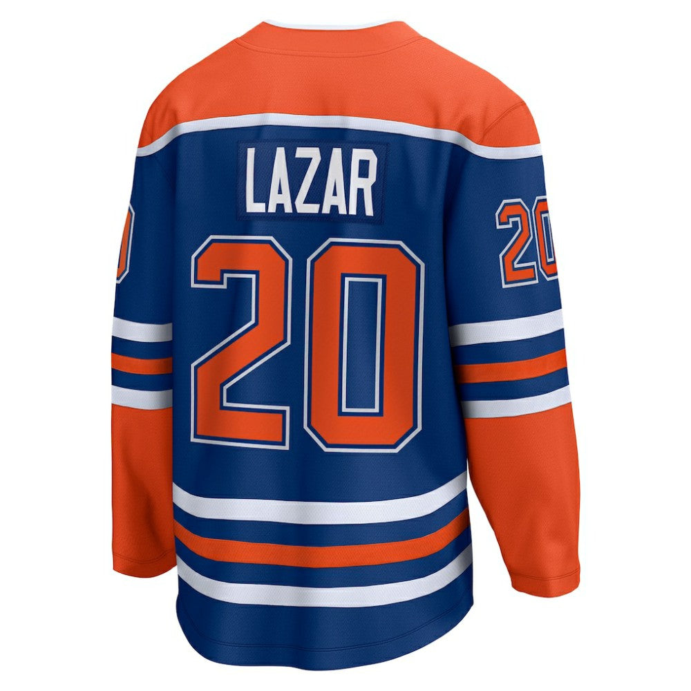 Curtis Lazar Edmonton Oilers Fanatics Home Breakaway Jersey - Royal Jerseys