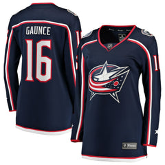 Brendan Gaunce Columbus Blue Jackets Fanatics Women's Home Breakaway Jersey - Navy Jerseys