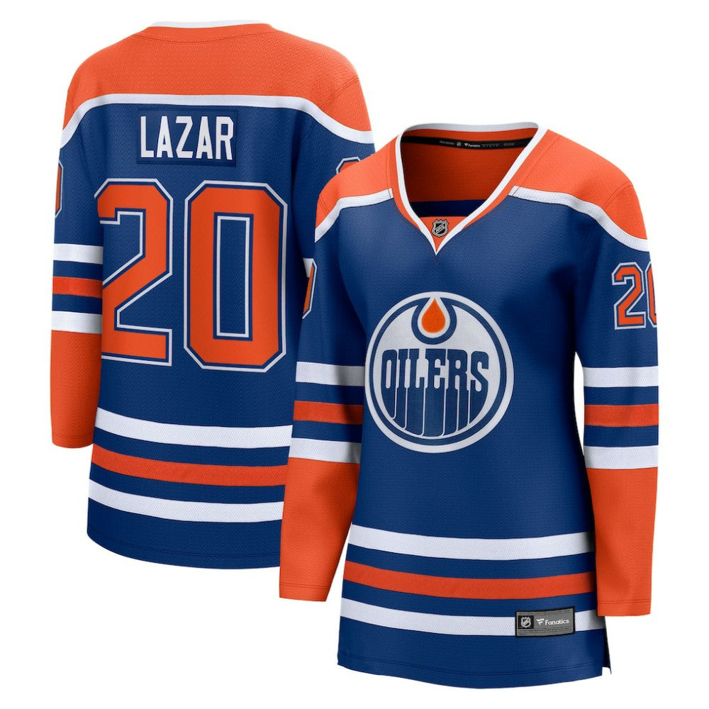 Curtis Lazar Edmonton Oilers Fanatics Women's Home Breakaway Jersey - Royal Jerseys