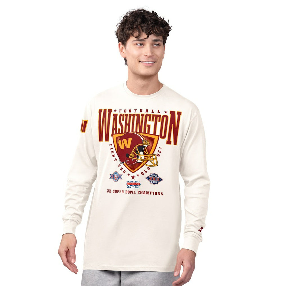Washington Commanders Starter Champions Long Sleeve T-Shirt - Cream outlet