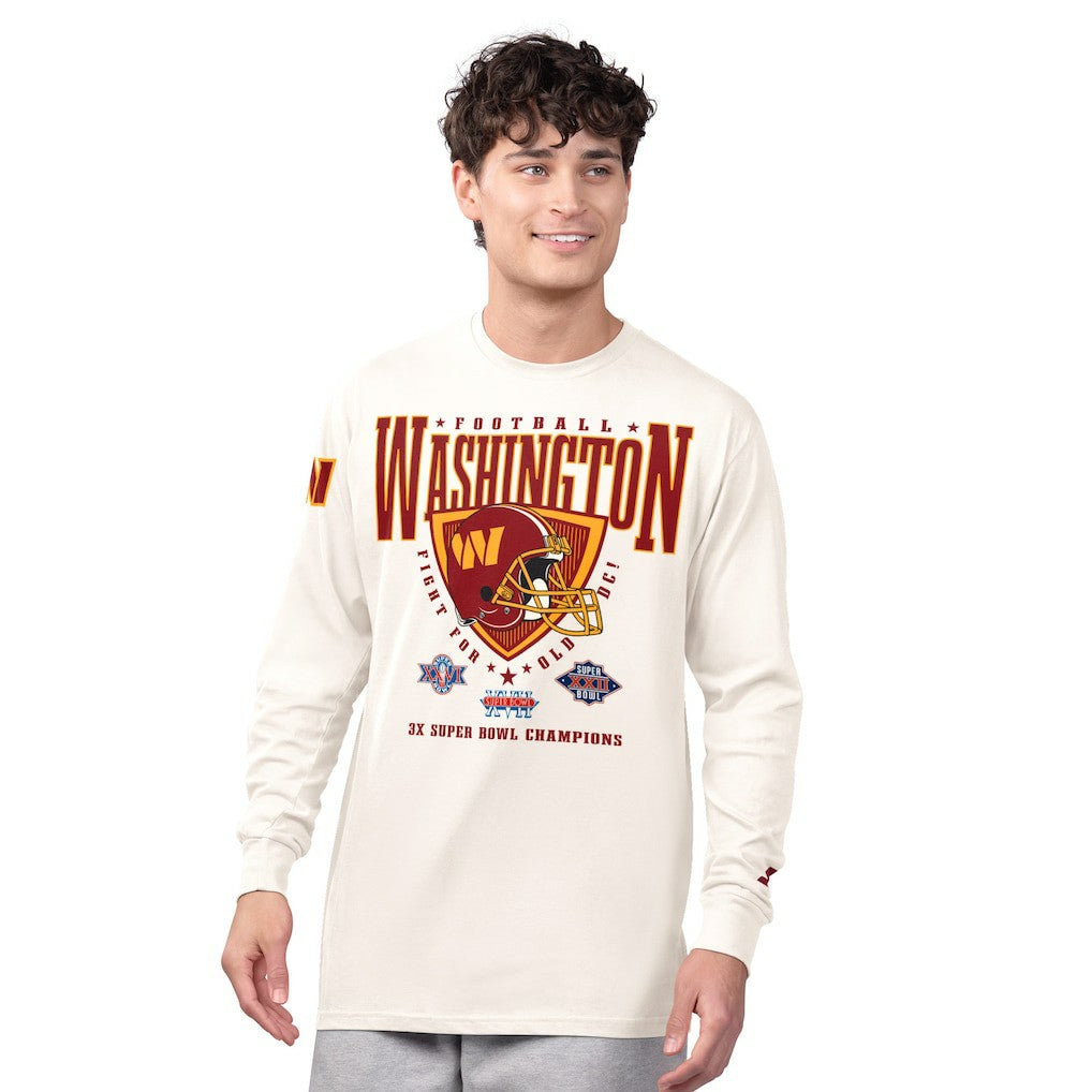 Washington Commanders Starter Champions Long Sleeve T-Shirt - Cream outlet