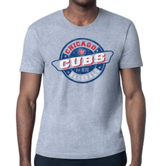 Chicago Cubs Starter Route 66 Team Logo T-Shirt Gray