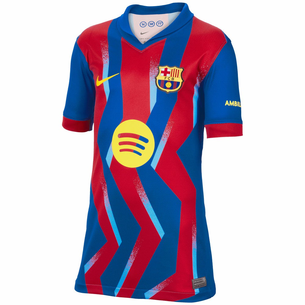 Barcelona Youth 2025/26 Fourth Replica Jersey - Blue sale