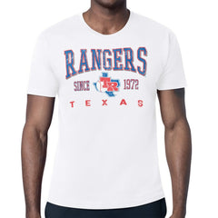 Texas Rangers Starter Distressed Logo T-Shirt White
