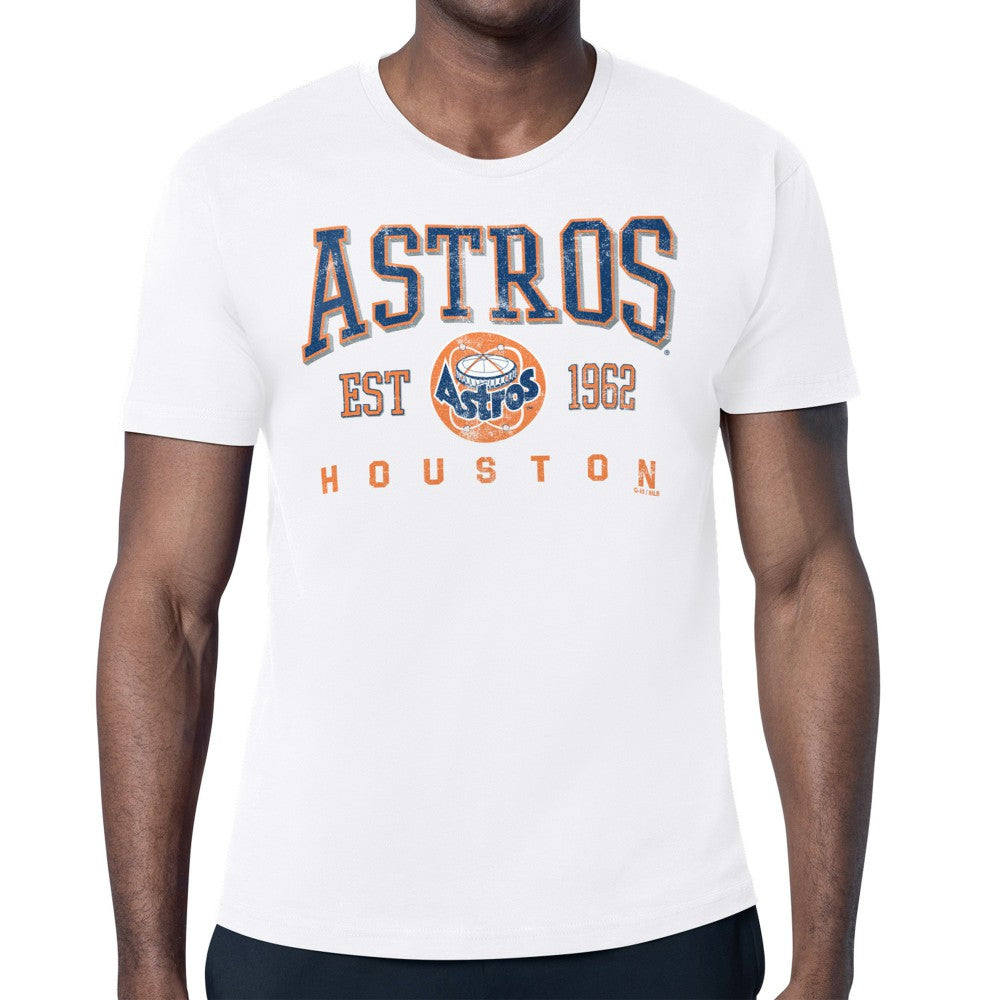 Houston Astros Starter Distressed Logo T-Shirt White