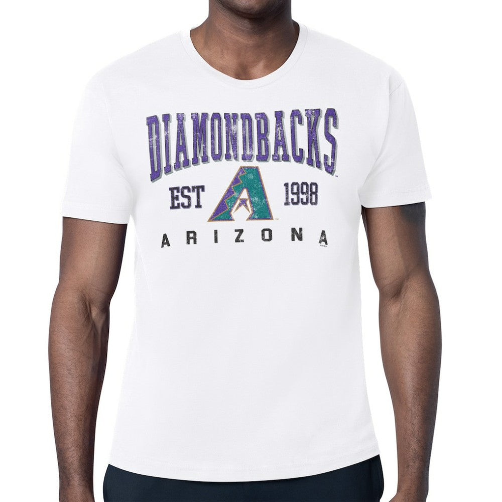 Arizona Diamondbacks Starter Distressed Logo T-Shirt White