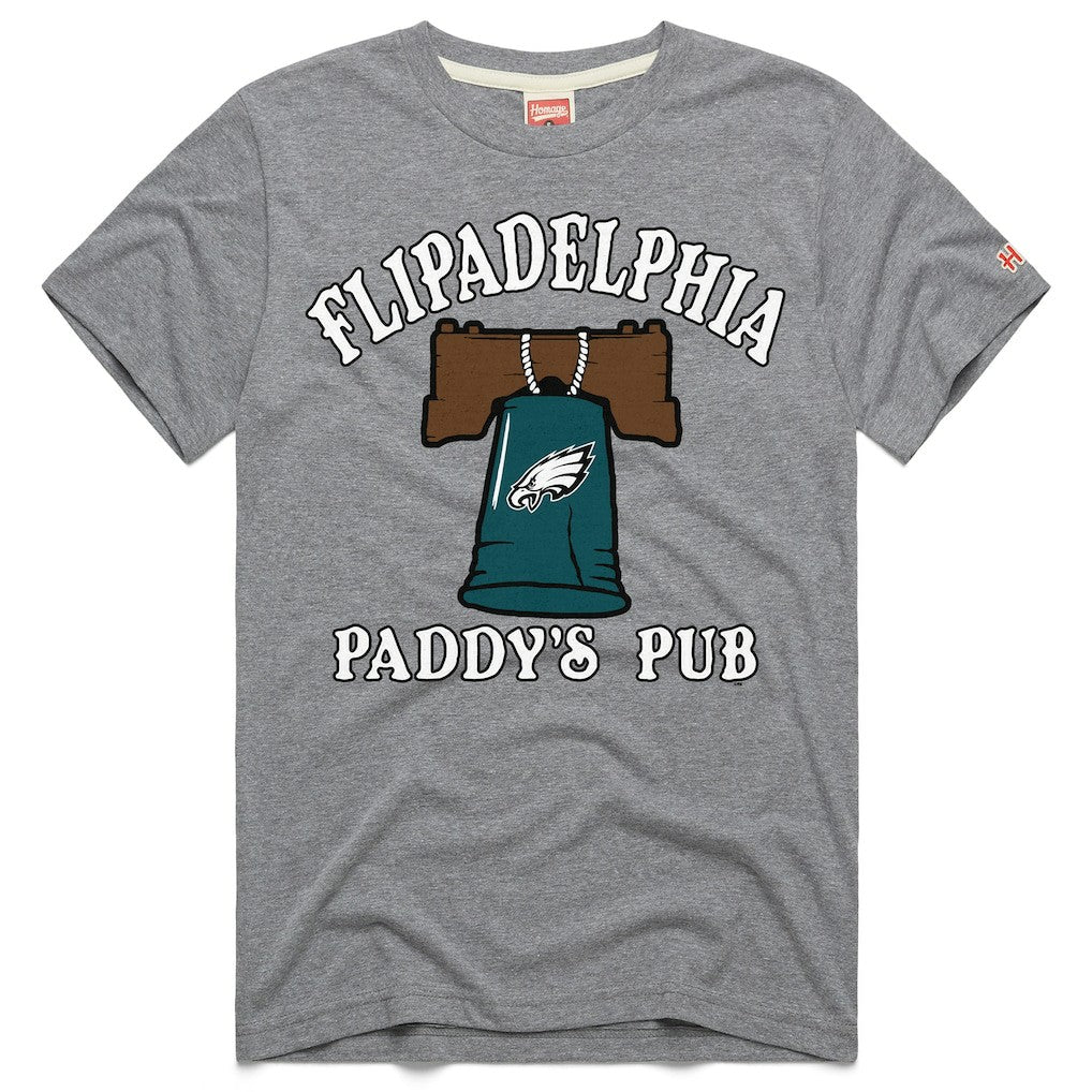 Philadelphia Eagles x It's Always Sunny in Philadelphia Homage Unisex Flipadelphia Paddy's Pub Tri-Blend T-Shirt - Gray outlet