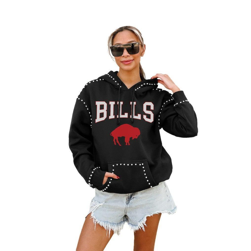 Buffalo Bills Gameday Couture Women's Studded Pullover Hoodie - Black outlet