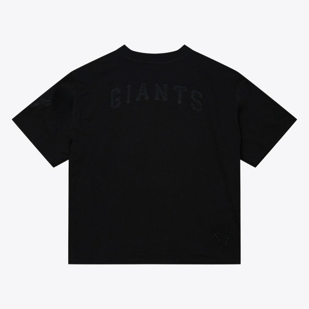 San Francisco Giants Women's Cooperstown Collection Phantom Cropped T-Shirt Black