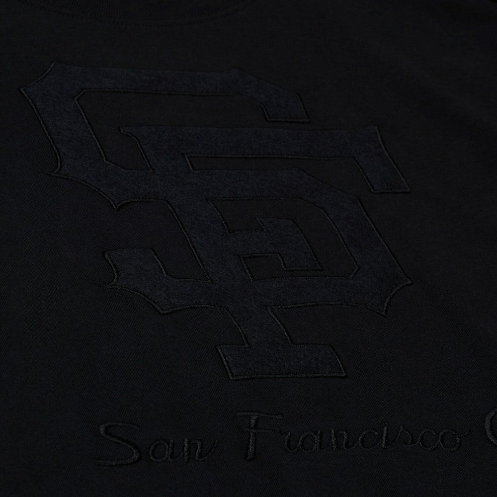 San Francisco Giants Women's Cooperstown Collection Phantom Cropped T-Shirt Black