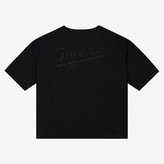 Detroit Tigers Women's Cooperstown Collection Phantom Cropped T-Shirt Black