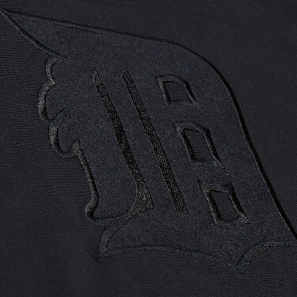 Detroit Tigers Women's Cooperstown Collection Phantom Cropped T-Shirt Black
