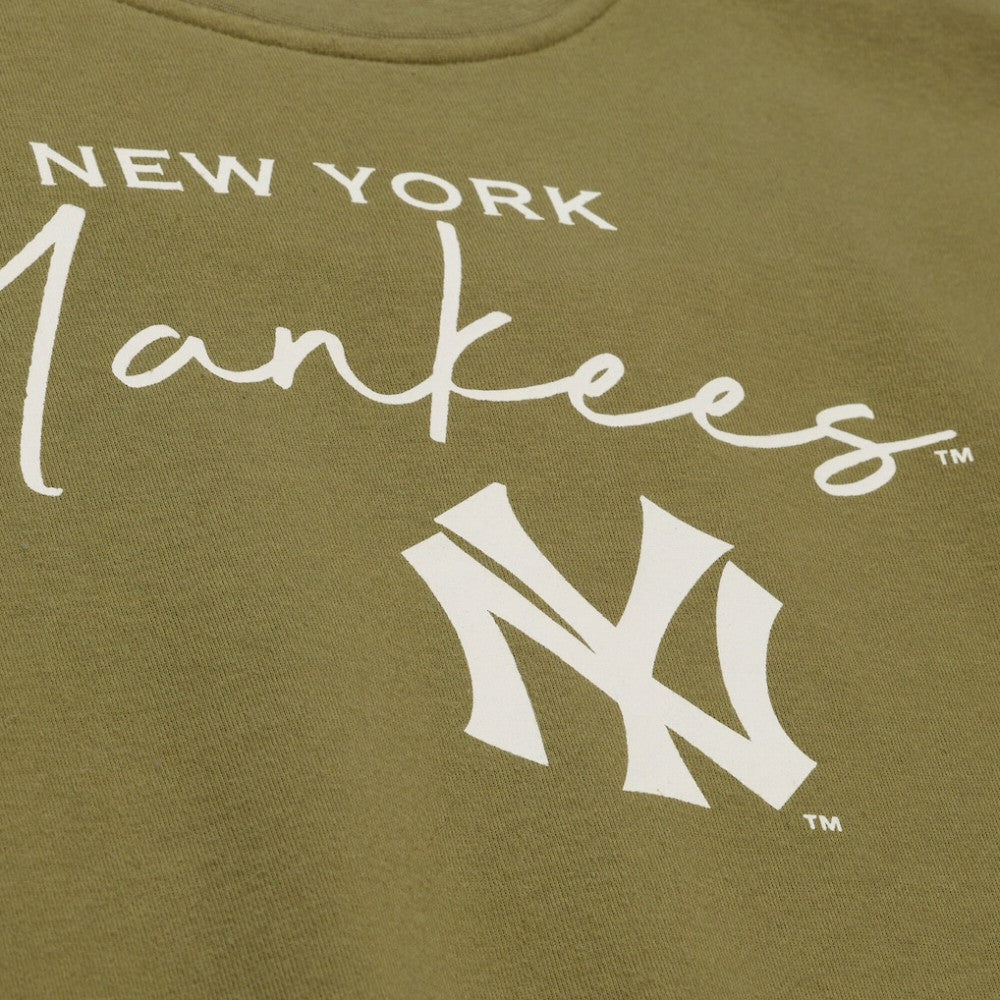 New York Yankees Women's Cooperstown Collection Fleece Sweatshirt Olive