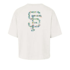 San Francisco Giants Women's Full Bloom Cropped T-Shirt Natural