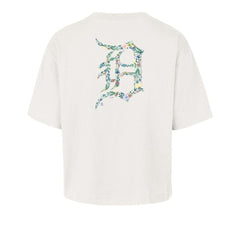 Detroit Tigers Women's Full Bloom Cropped T-Shirt Natural