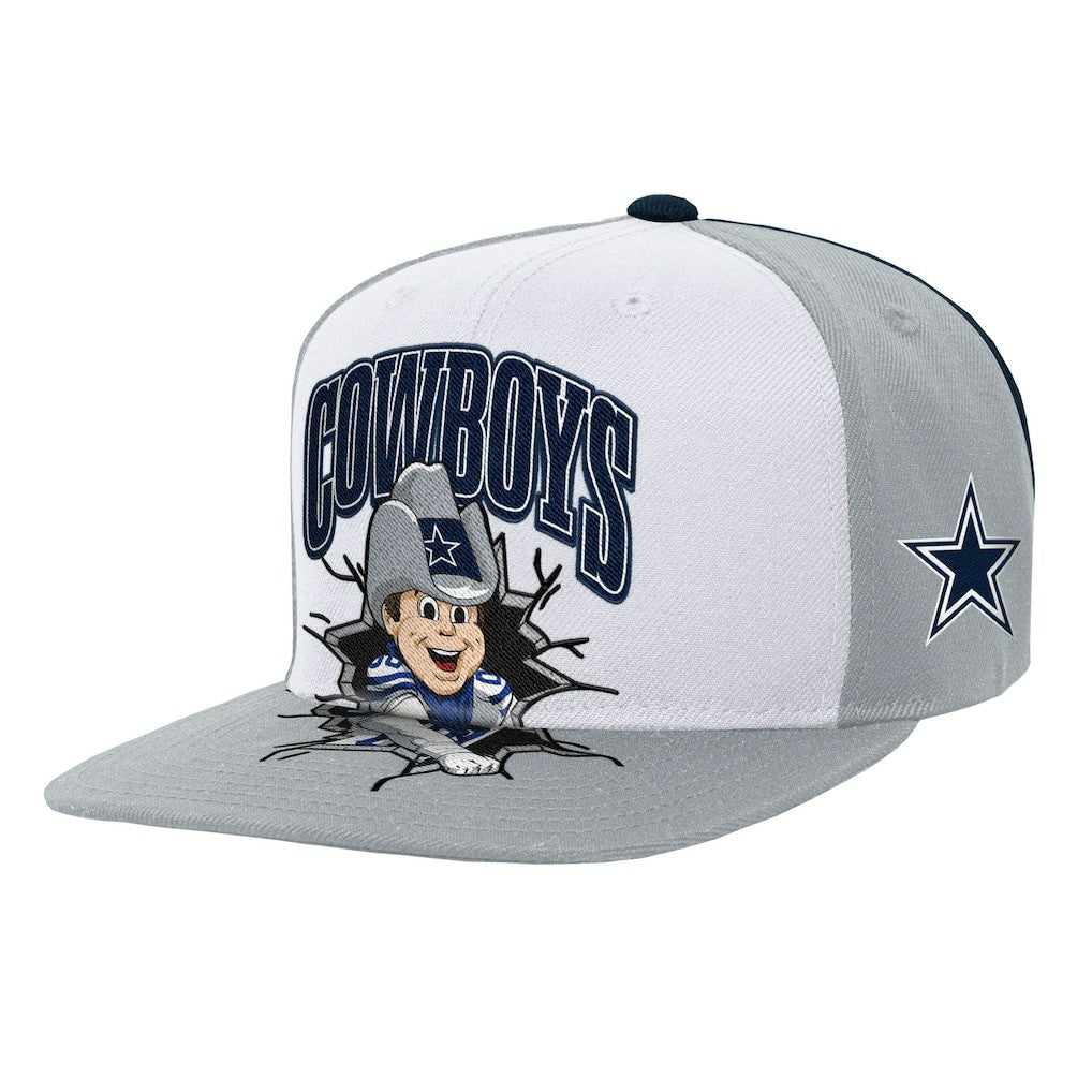 Dallas Cowboys Youth Team Mascot Snapback Hat - Gray online
