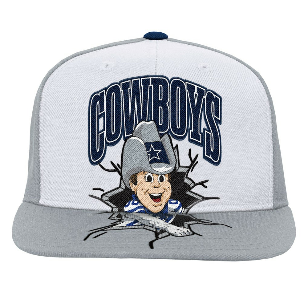 Dallas Cowboys Youth Team Mascot Snapback Hat - Gray online