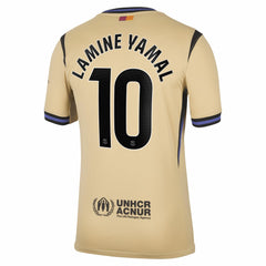 Lamine Yamal Barcelona 2025/26 Away Stadium Replica Jersey - Gold online