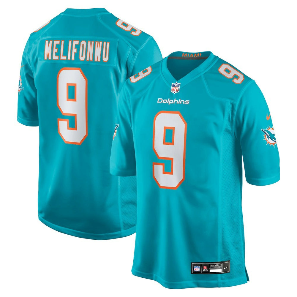 Ifeatu Melifonwu Miami Dolphins Team Game Jersey - Aqua discount