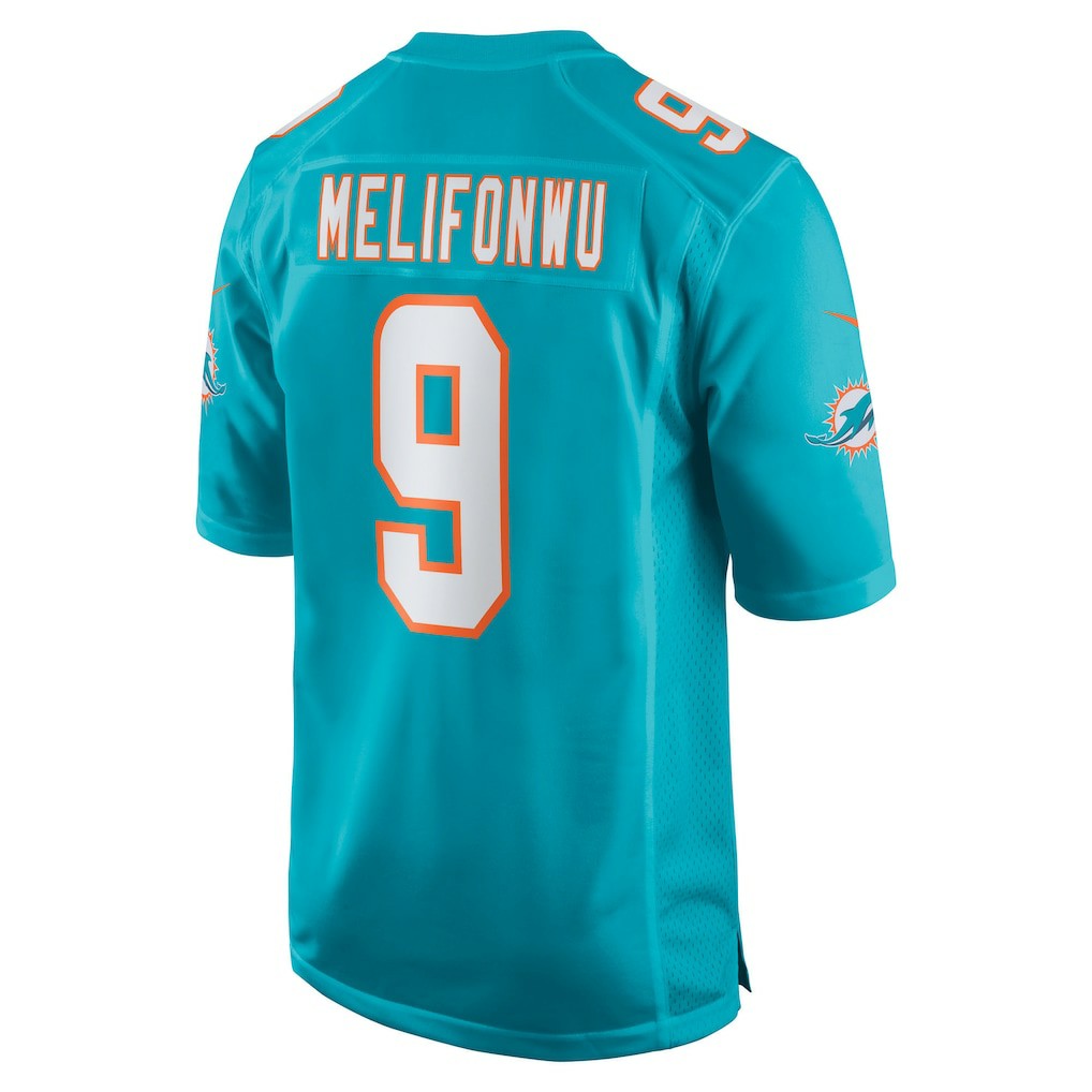 Ifeatu Melifonwu Miami Dolphins Team Game Jersey - Aqua discount