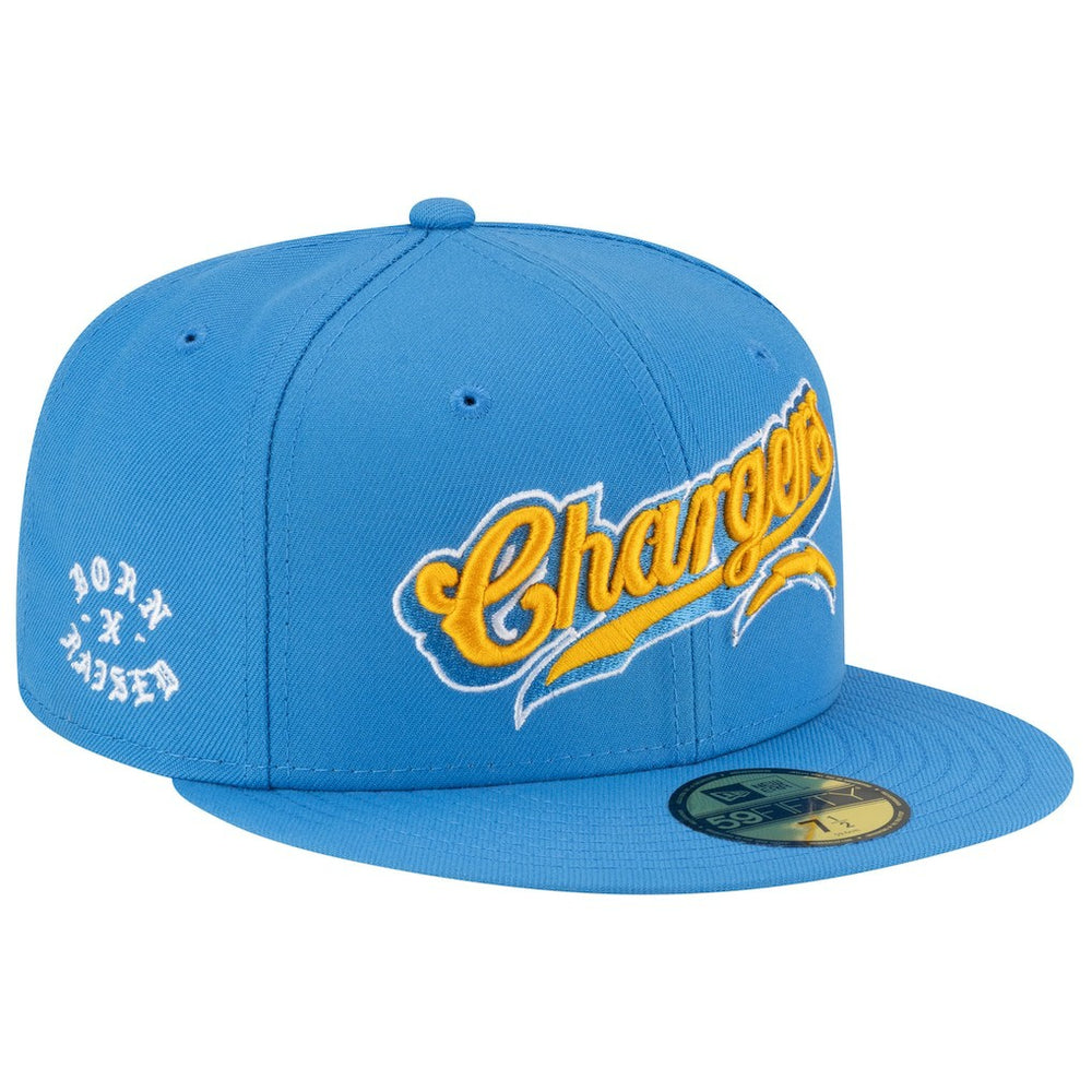 Los Angeles Chargers New Era Born x Raised 59FIFTY Fitted Hat - Powder Blue outlet