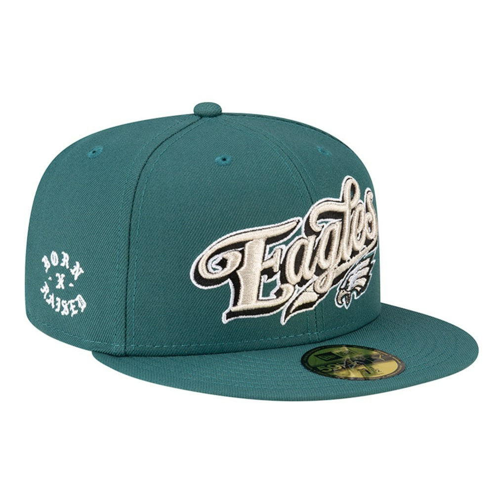 Philadelphia Eagles New Era Born x Raised 59FIFTY Fitted Hat - Midnight Green outlet