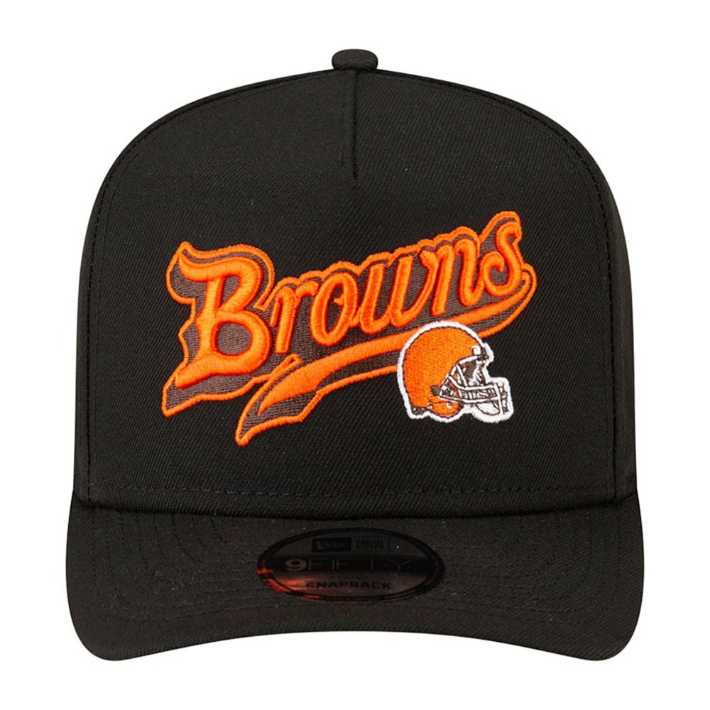Cleveland Browns New Era Born x Raised A-Frame 9FIFTY Snapback Hat - Black sale