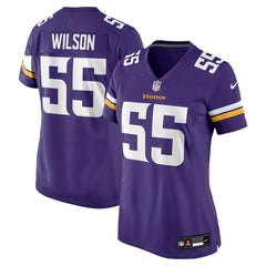 Eric Wilson Minnesota Vikings Women's Team Game Jersey - Purple discount