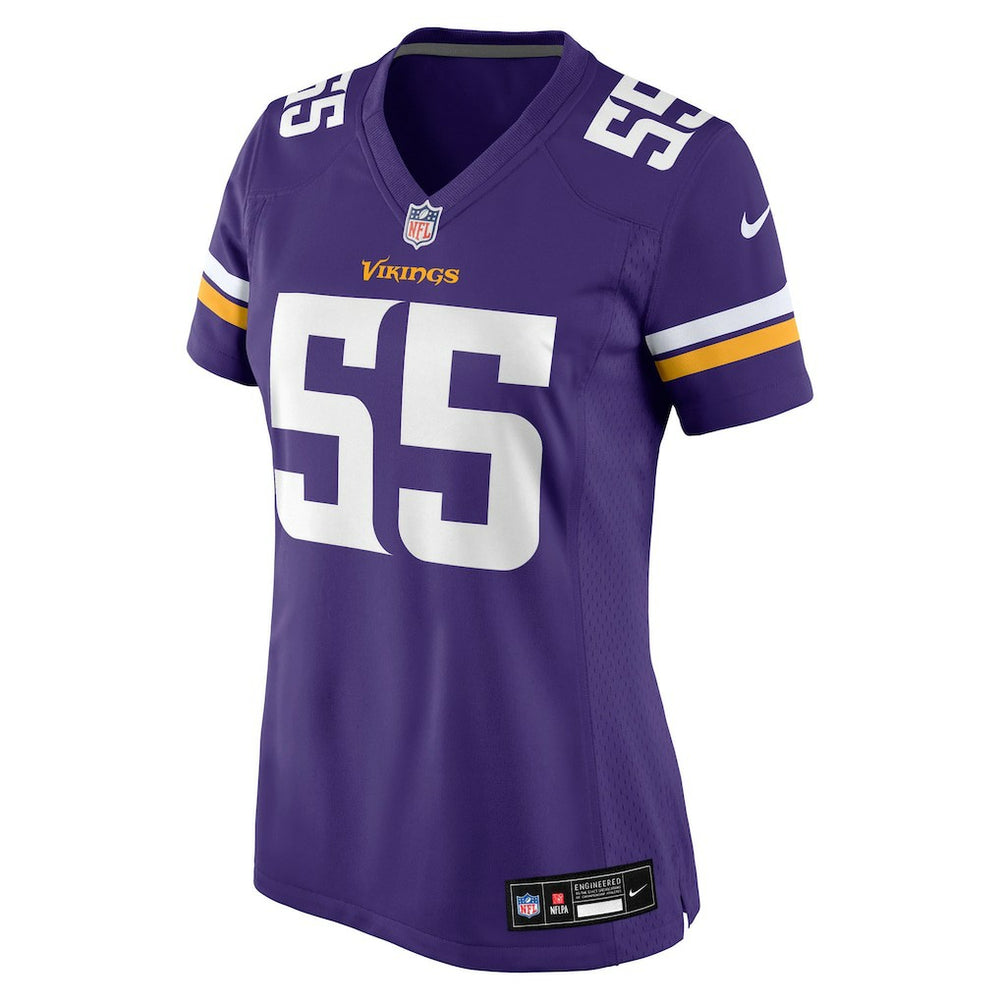 Eric Wilson Minnesota Vikings Women's Team Game Jersey - Purple discount