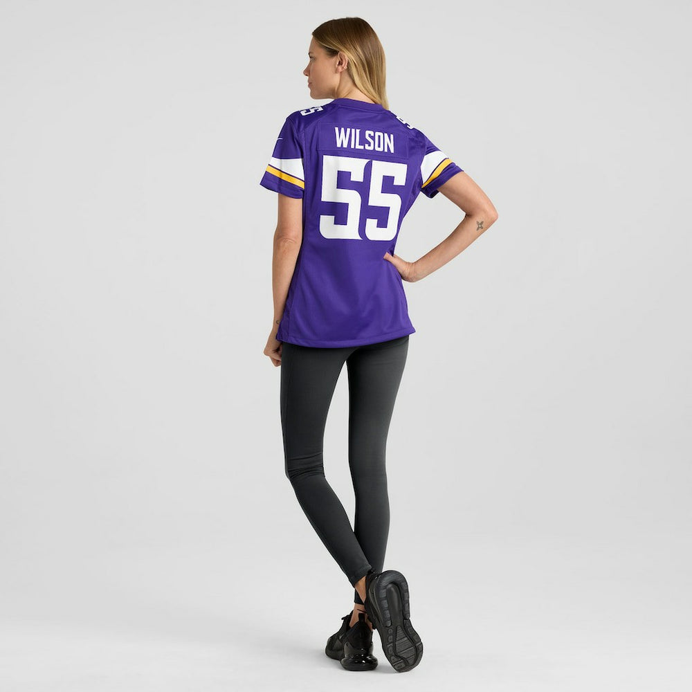 Eric Wilson Minnesota Vikings Women's Team Game Jersey - Purple discount