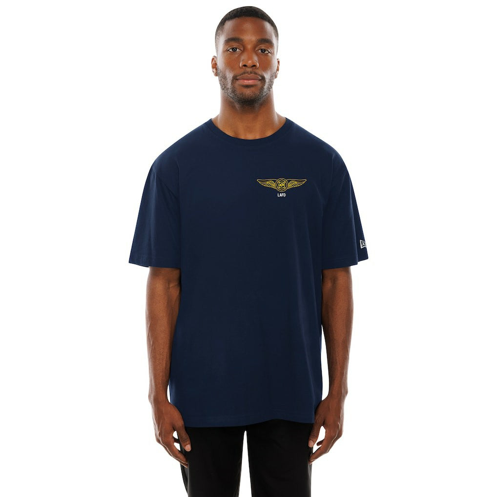 Los Angeles Rams x LAFD New Era Air Ops T-Shirt - Navy cheap