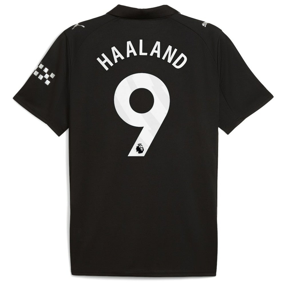 Erling Haaland Manchester City 2025/26 Away Replica Player Jersey - Black cheap