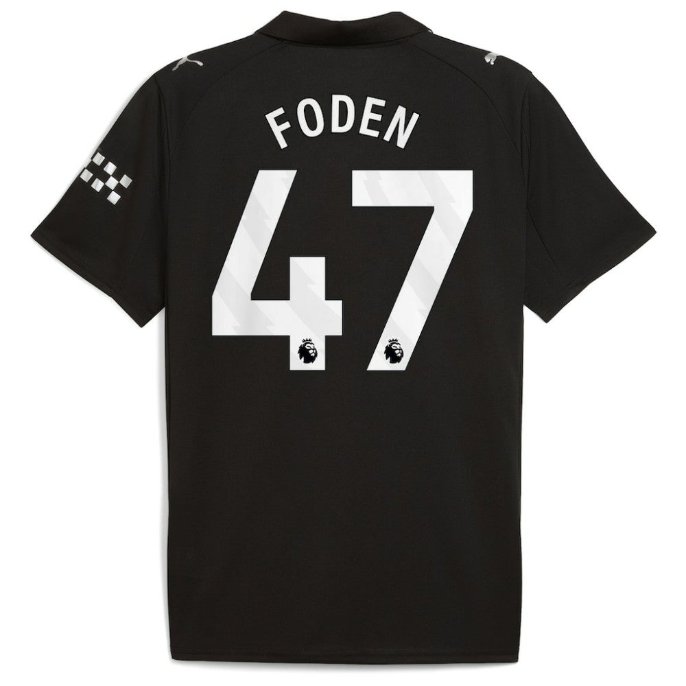 Phil Foden Manchester City 2025/26 Away Replica Player Jersey - Black discount