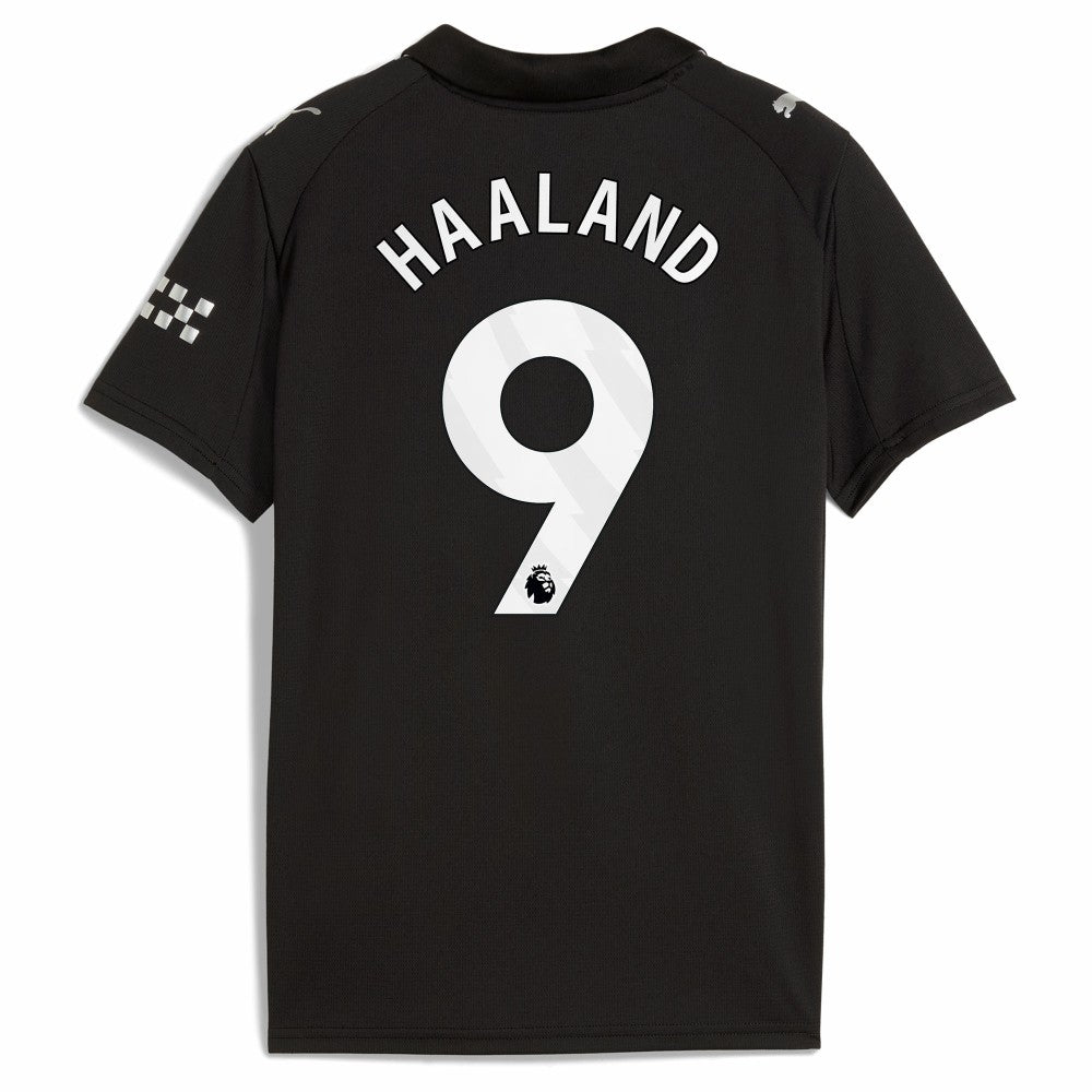 Erling Haaland Manchester City Youth 2025/26 Away Replica Player Jersey - Black discount