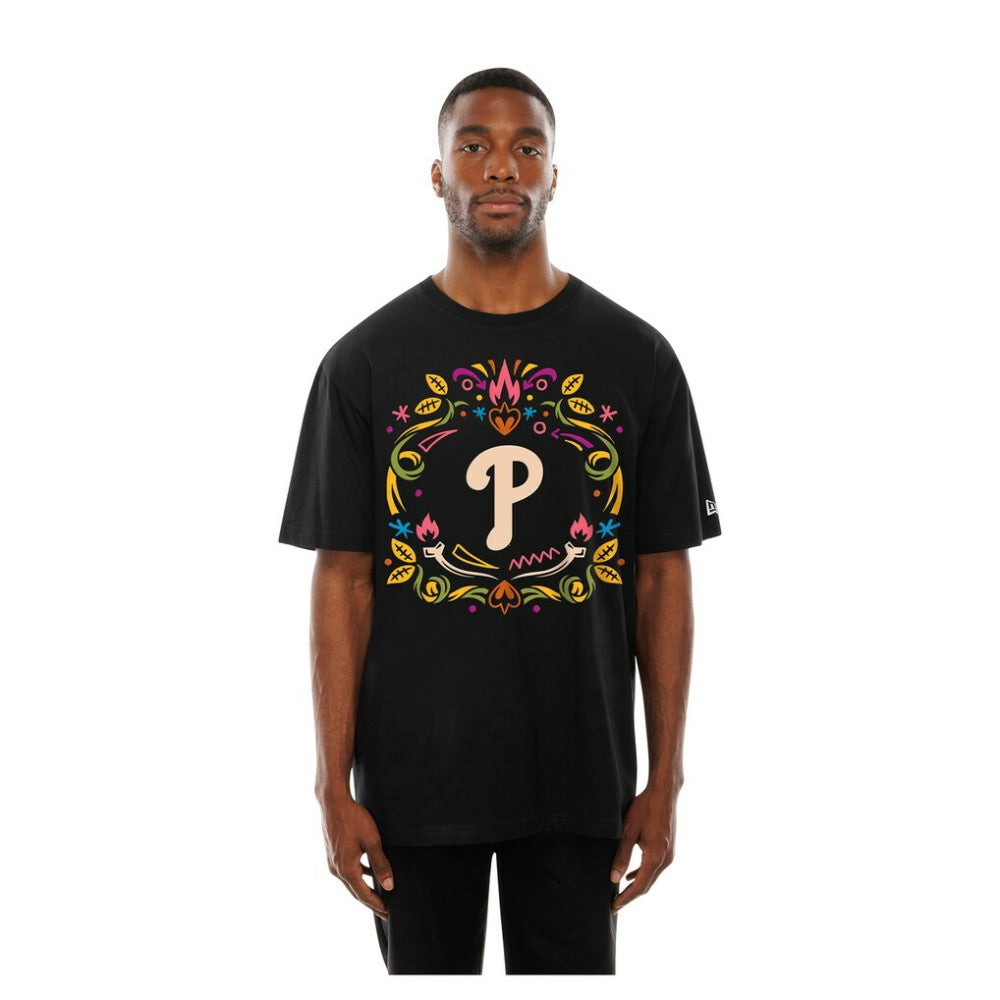 Philadelphia Phillies Día de los Muertos T-Shirt Black