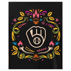 Milwaukee Brewers Día de los Muertos T-Shirt Black