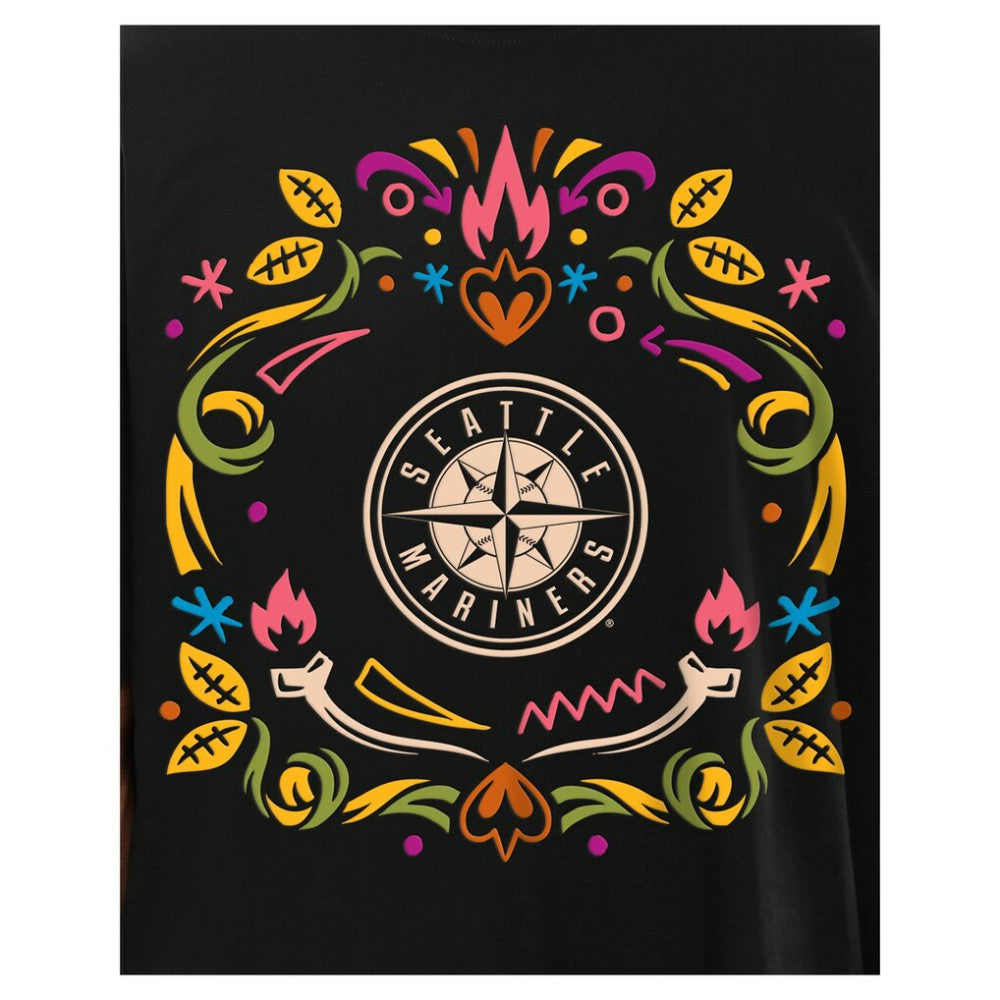 Seattle Mariners Día de los Muertos T-Shirt Black