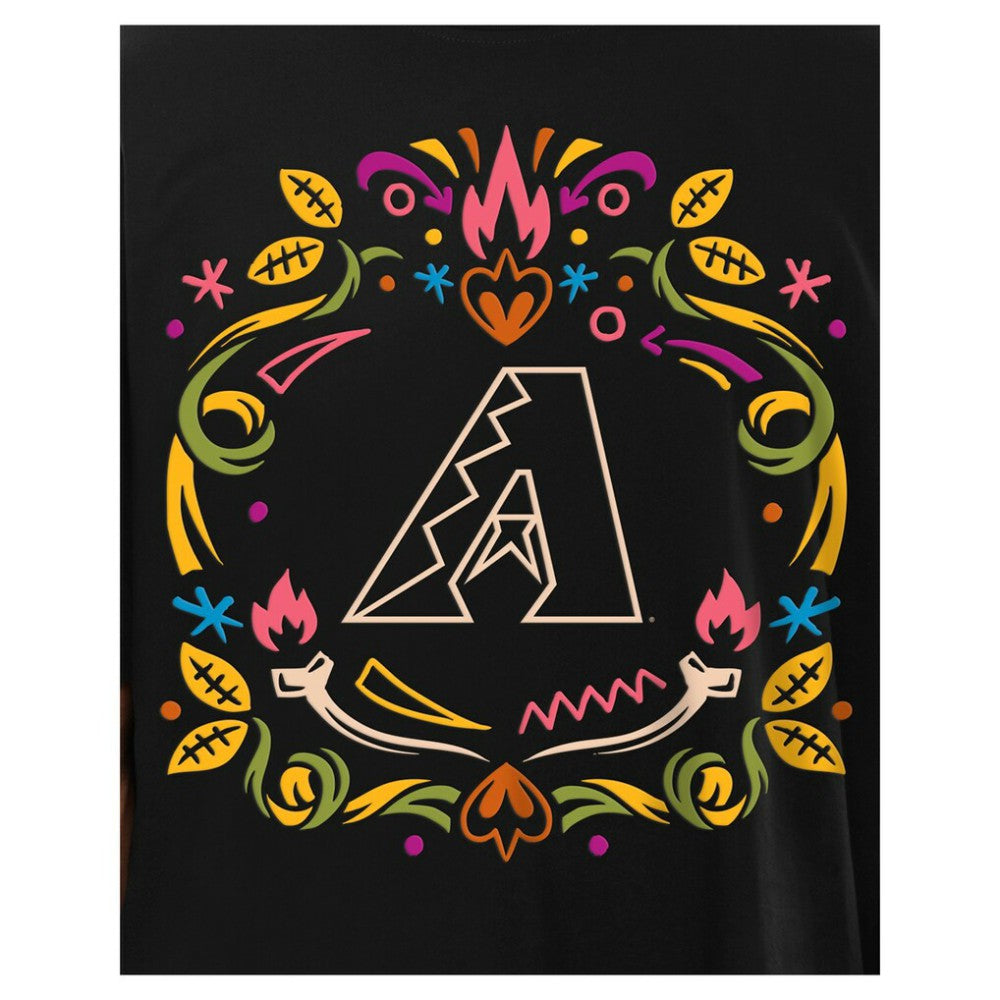 Arizona Diamondbacks Día de los Muertos T-Shirt Black