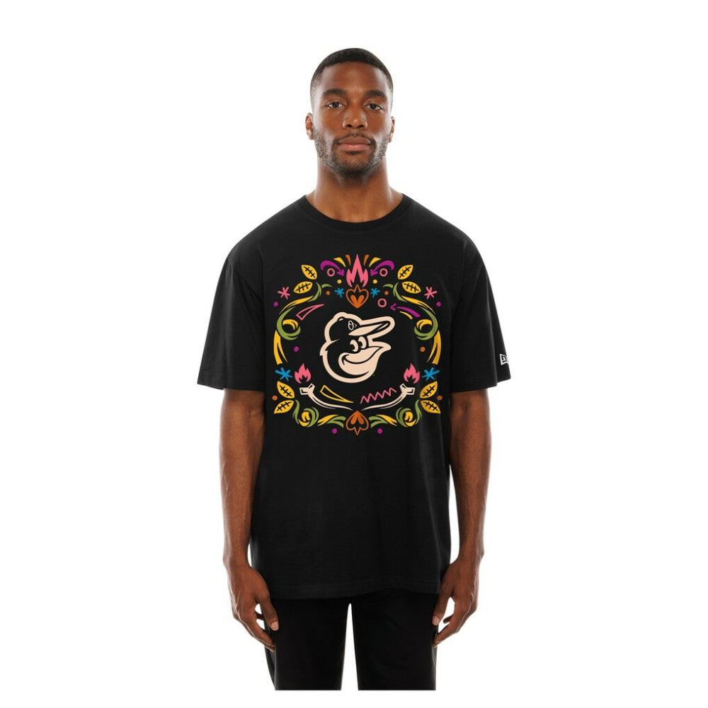 Baltimore Orioles Día de los Muertos T-Shirt Black