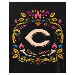 Cincinnati Reds Día de los Muertos T-Shirt Black