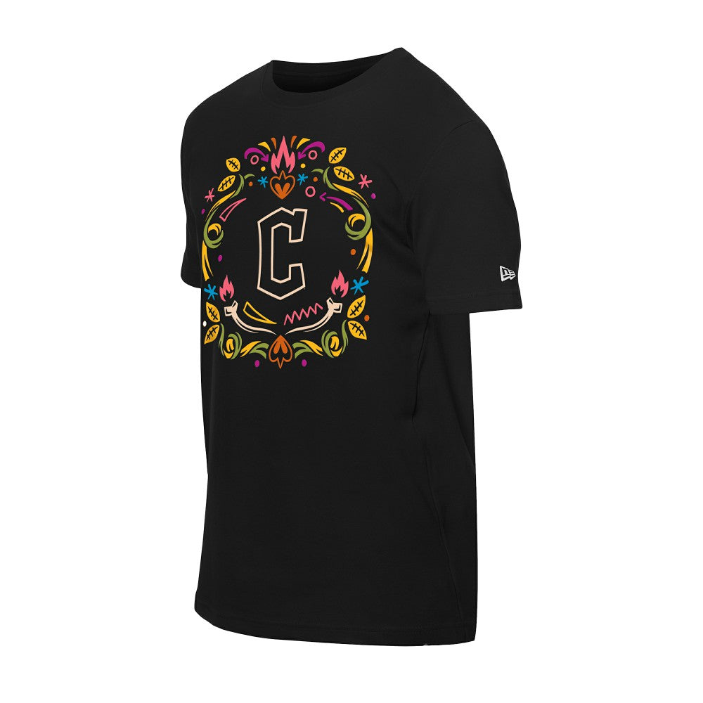 Cleveland Guardians Día de los Muertos T-Shirt Black