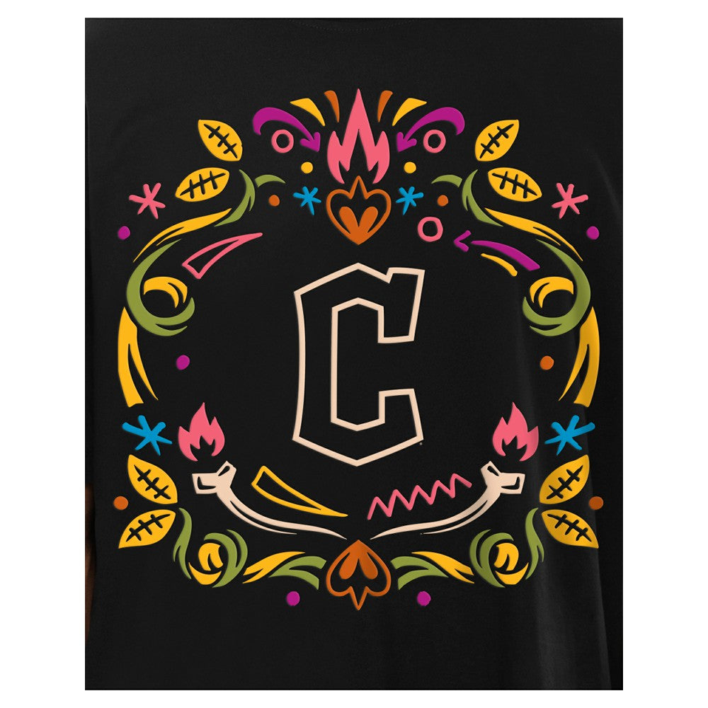 Cleveland Guardians Día de los Muertos T-Shirt Black