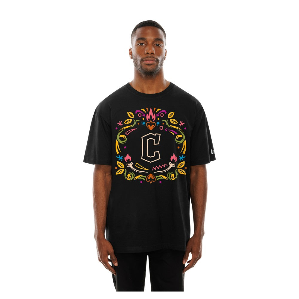 Cleveland Guardians Día de los Muertos T-Shirt Black