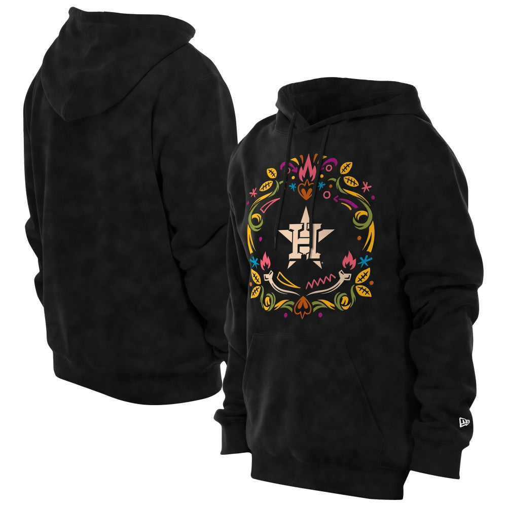 Houston Astros Día de los Muertos Brushed Fleece Hoodie Black