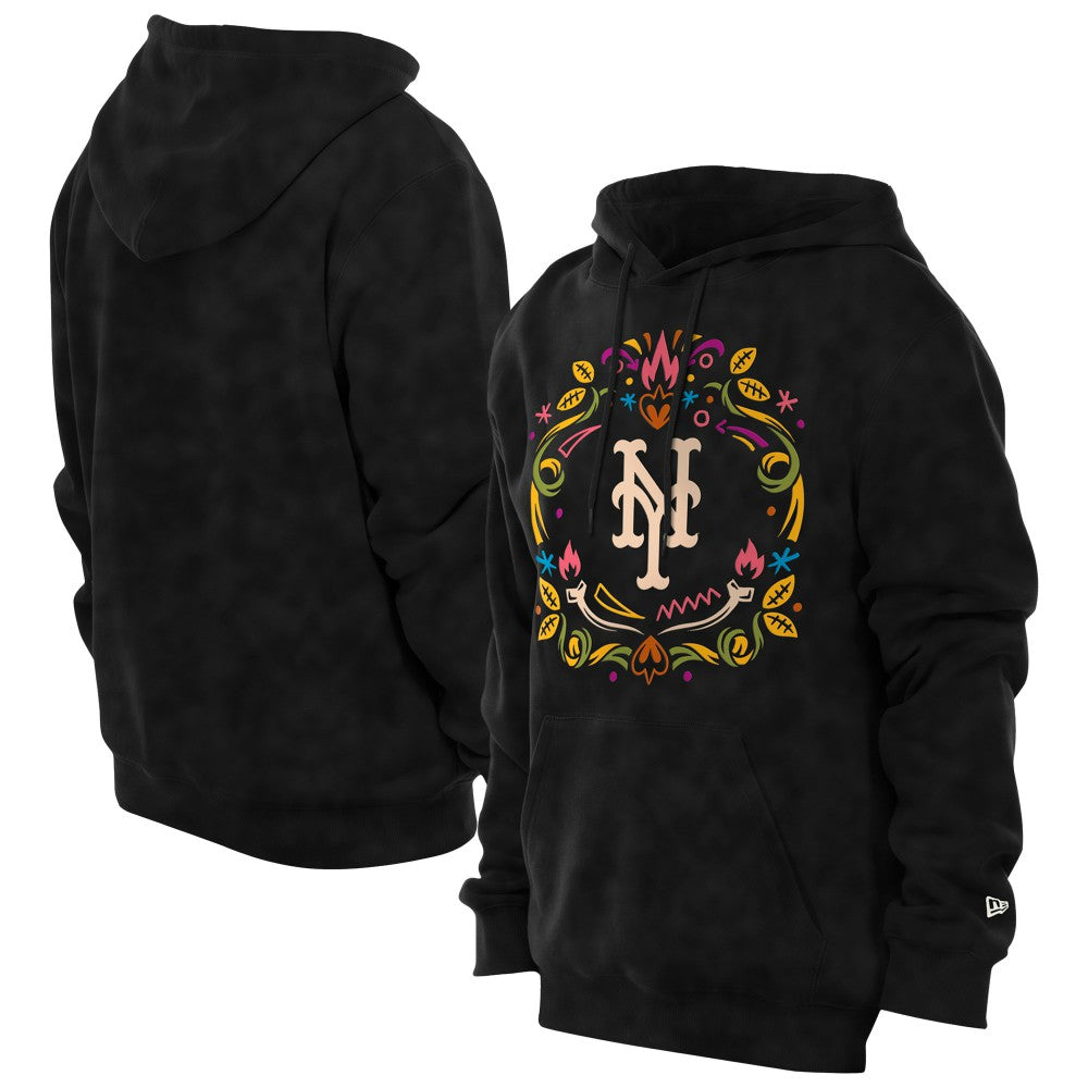 New York Mets Día de los Muertos Brushed Fleece Hoodie Black