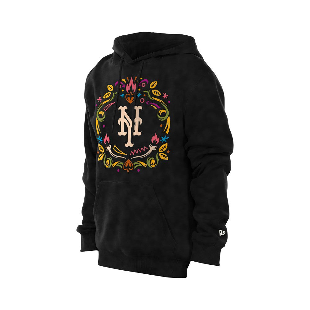 New York Mets Día de los Muertos Brushed Fleece Hoodie Black