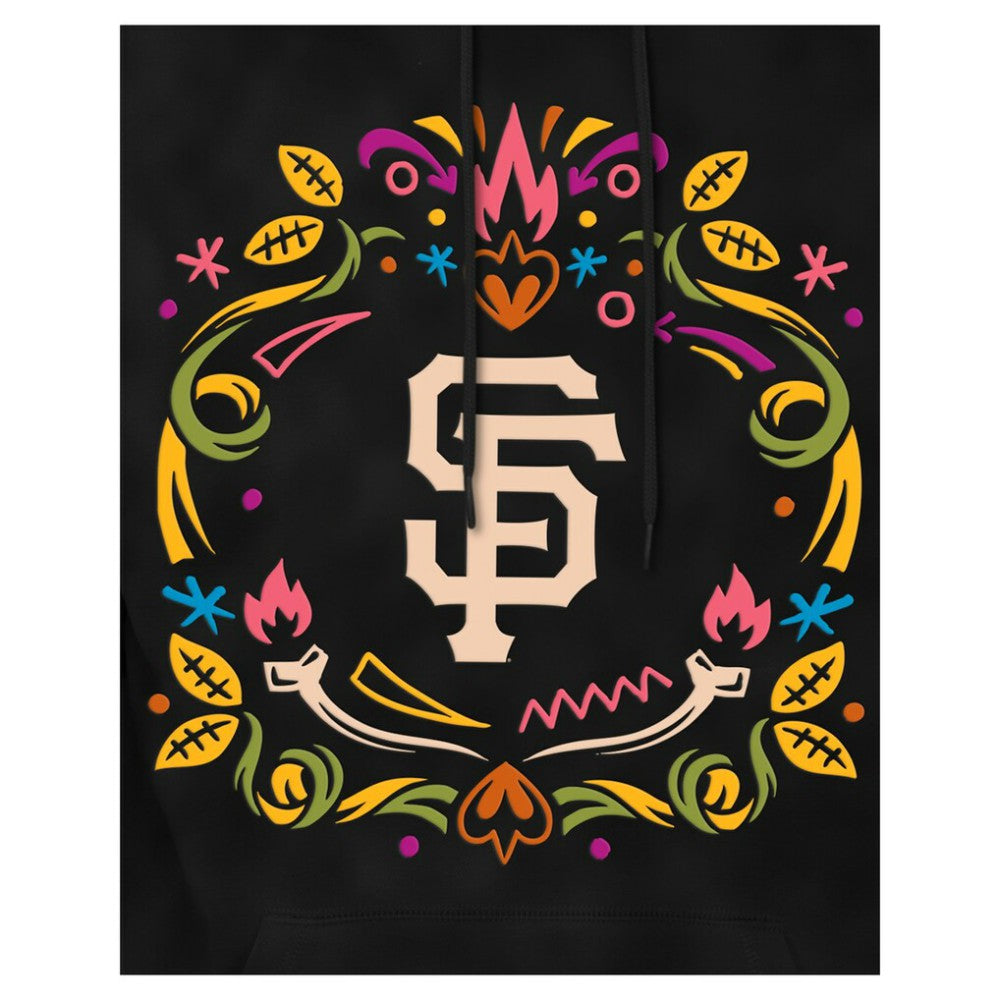 San Francisco Giants Día de los Muertos Brushed Fleece Hoodie Black